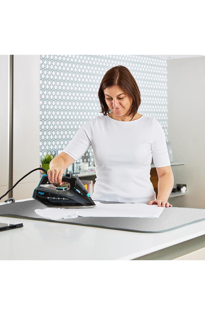 Minky Deluxe Ironing Mat, Alternate, color, Grey