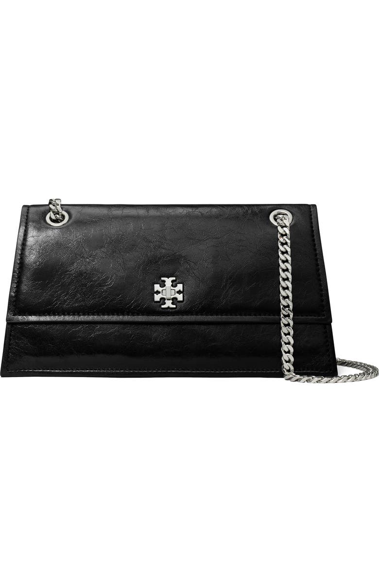 Kira Turnlock Leather Convertible Shoulder Bag Tory Burch