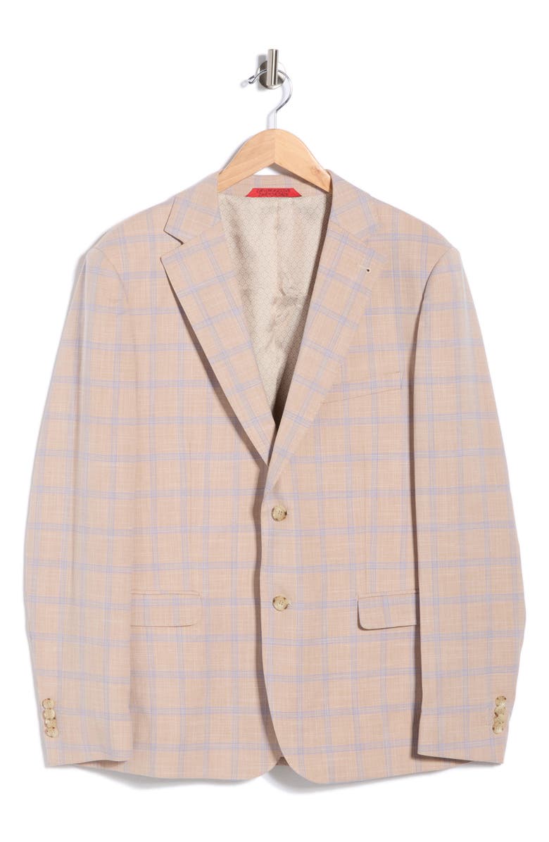 ZANETTI Trim Fit Sport Coat, Main, color, Light Brown