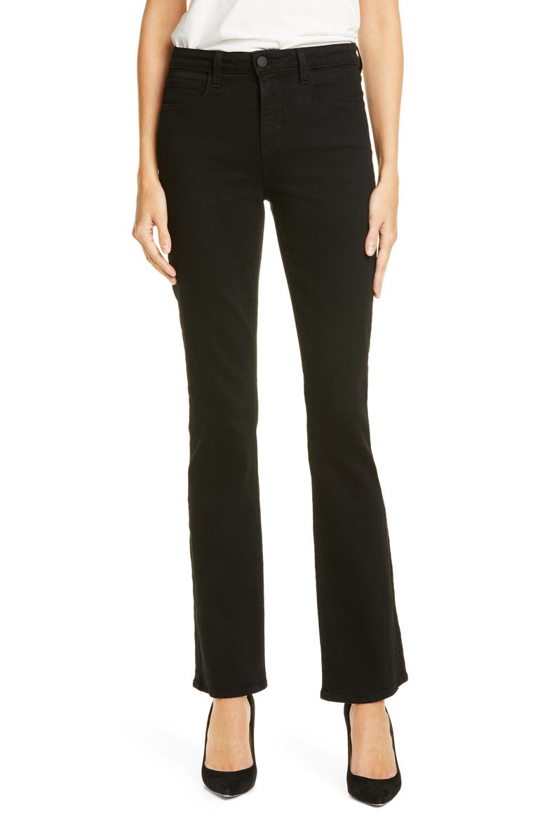 Oriana Straight Leg Jeans, Main, color, NOIR