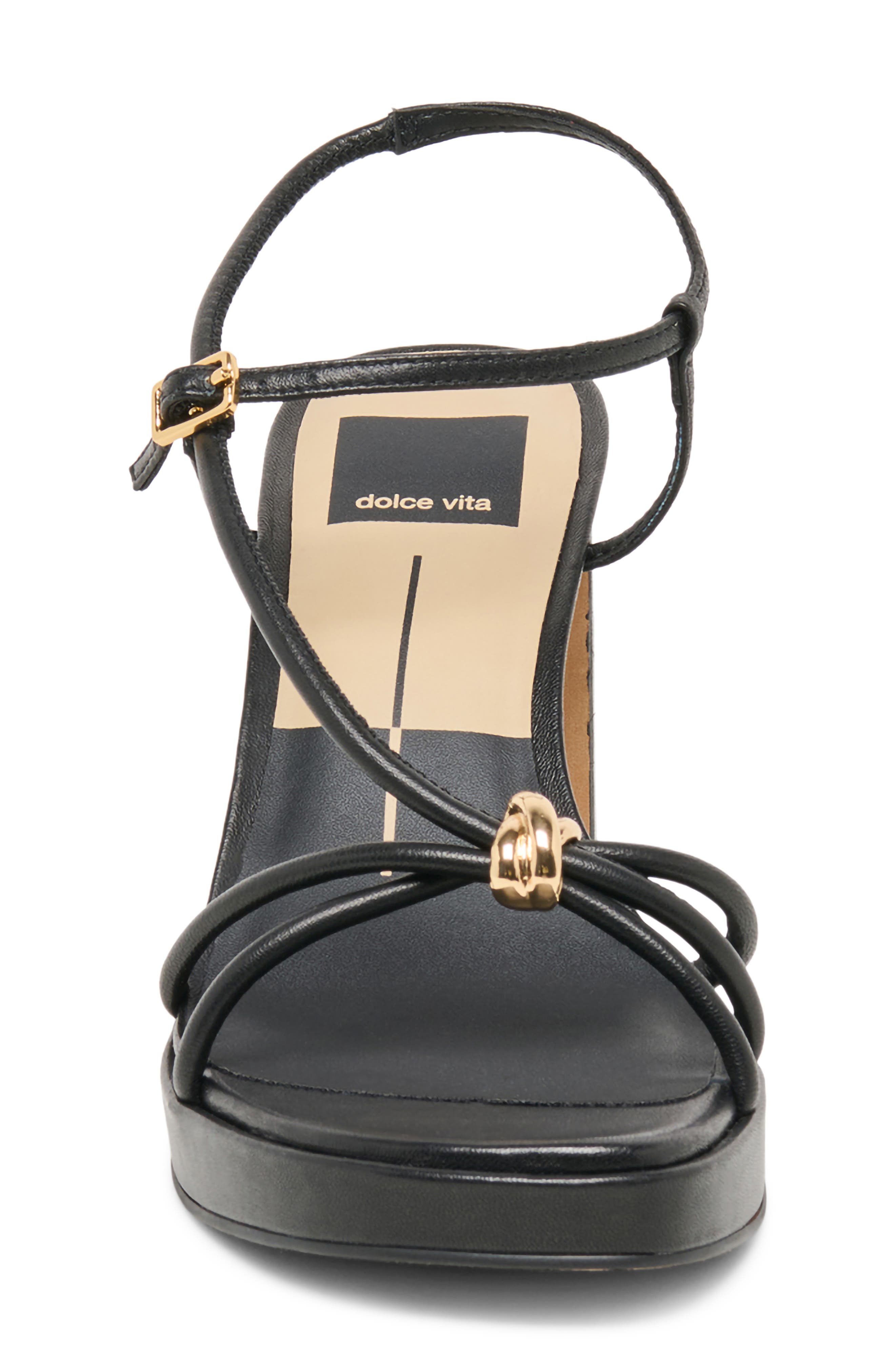 Dolce Vita Odete Platform Sandal, Alternate, color, Black Leather