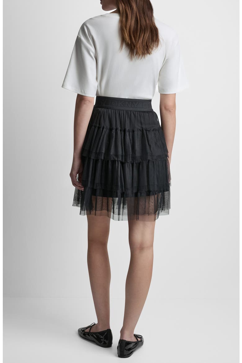 Tiered Tulle Skirt, Alternate, color, BLACK