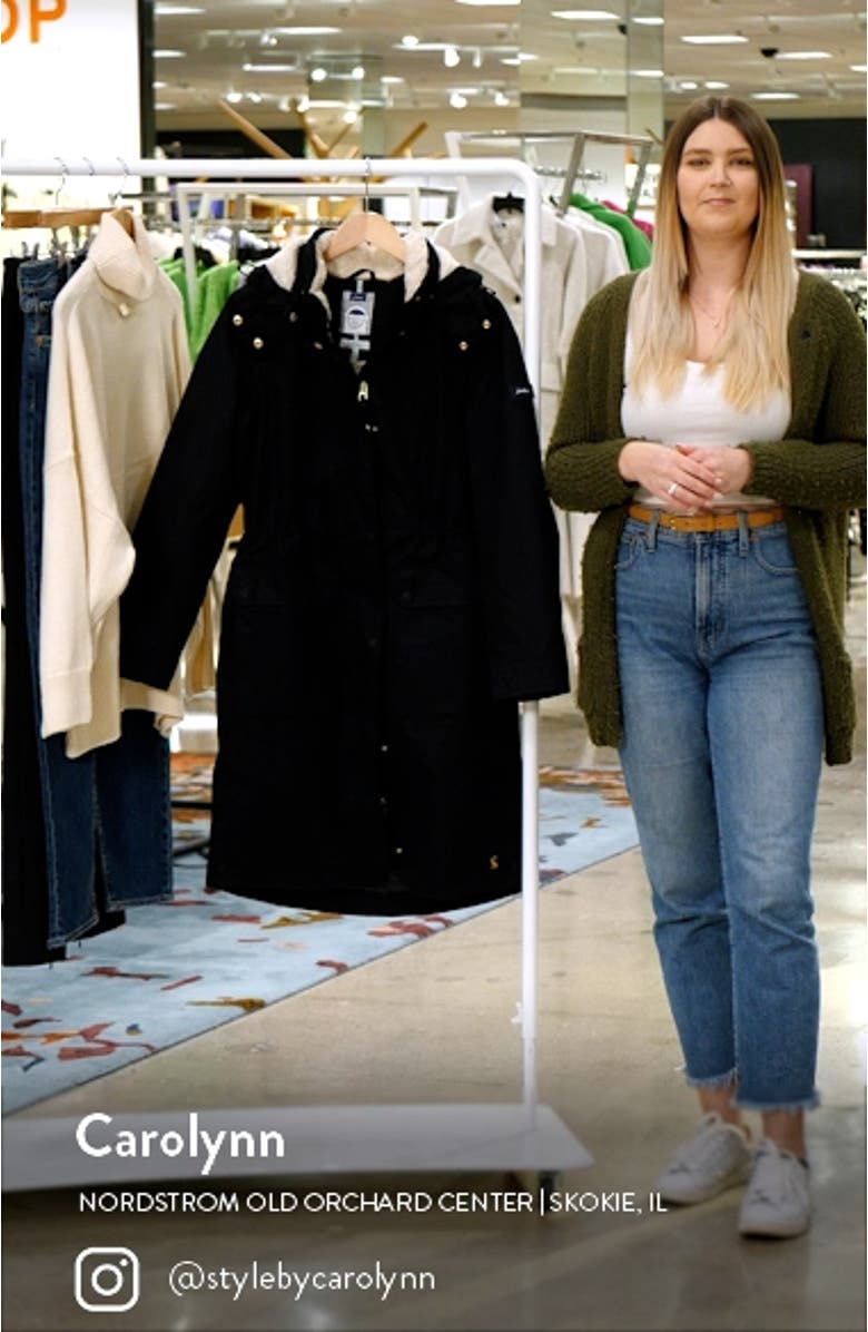 Women's Loxley Cozy Long Waterproof Raincoat, sales video thumbnail