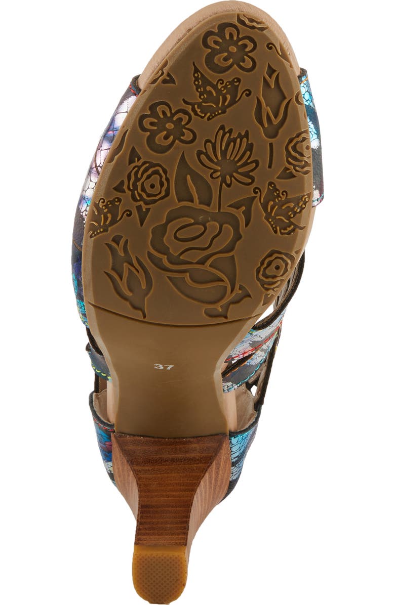 L'Artiste by Spring Step Amora Sandal, Alternate, color, Fuchsia Multi Metallic