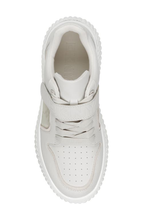 Dkny Loami Wedge Sneaker In Bone