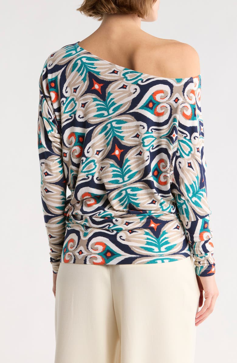 Tart Crystal Asymmetric One Shoulder Top, Alternate, color, Ikat Spade