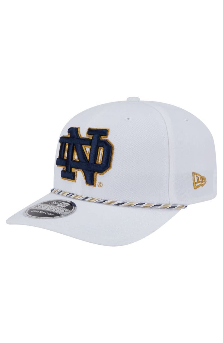 New Era Men's New Era  White Notre Dame Fighting Irish 9SEVENTY Stretch-Snap Hat, Main, color, 