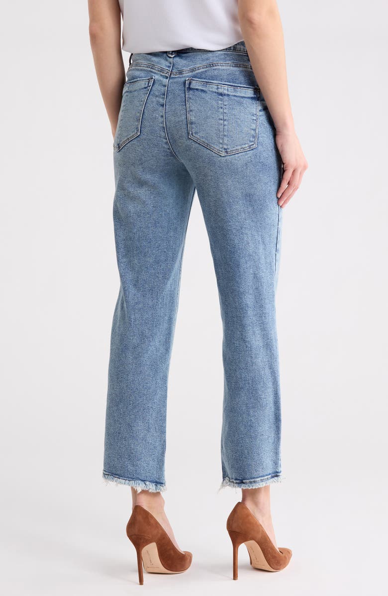 Democracy 'Ab'Solution High Waist Straight Leg Jeans, Alternate, color, Mid Blue