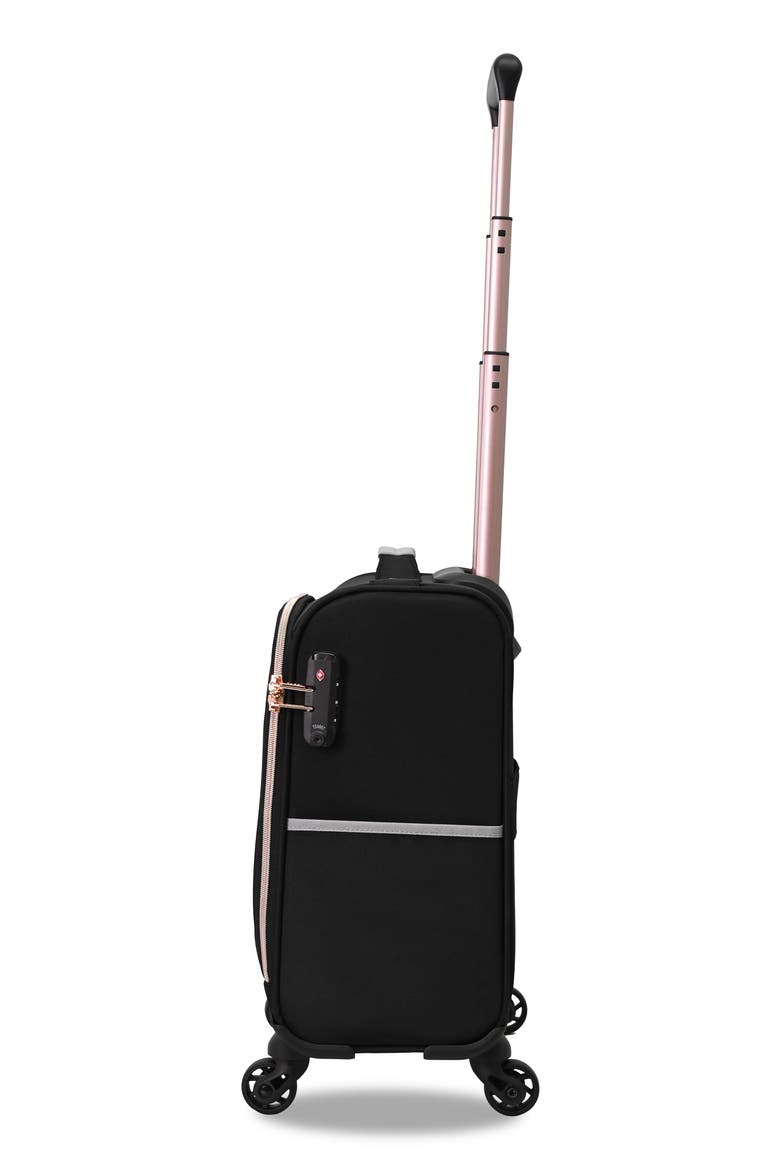 Abito 16-Inch Softside Carry-On Luggage, Alternate, color, BLACK