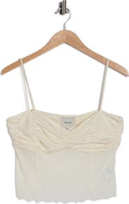 Reformation Milly Mesh Crop Camisole