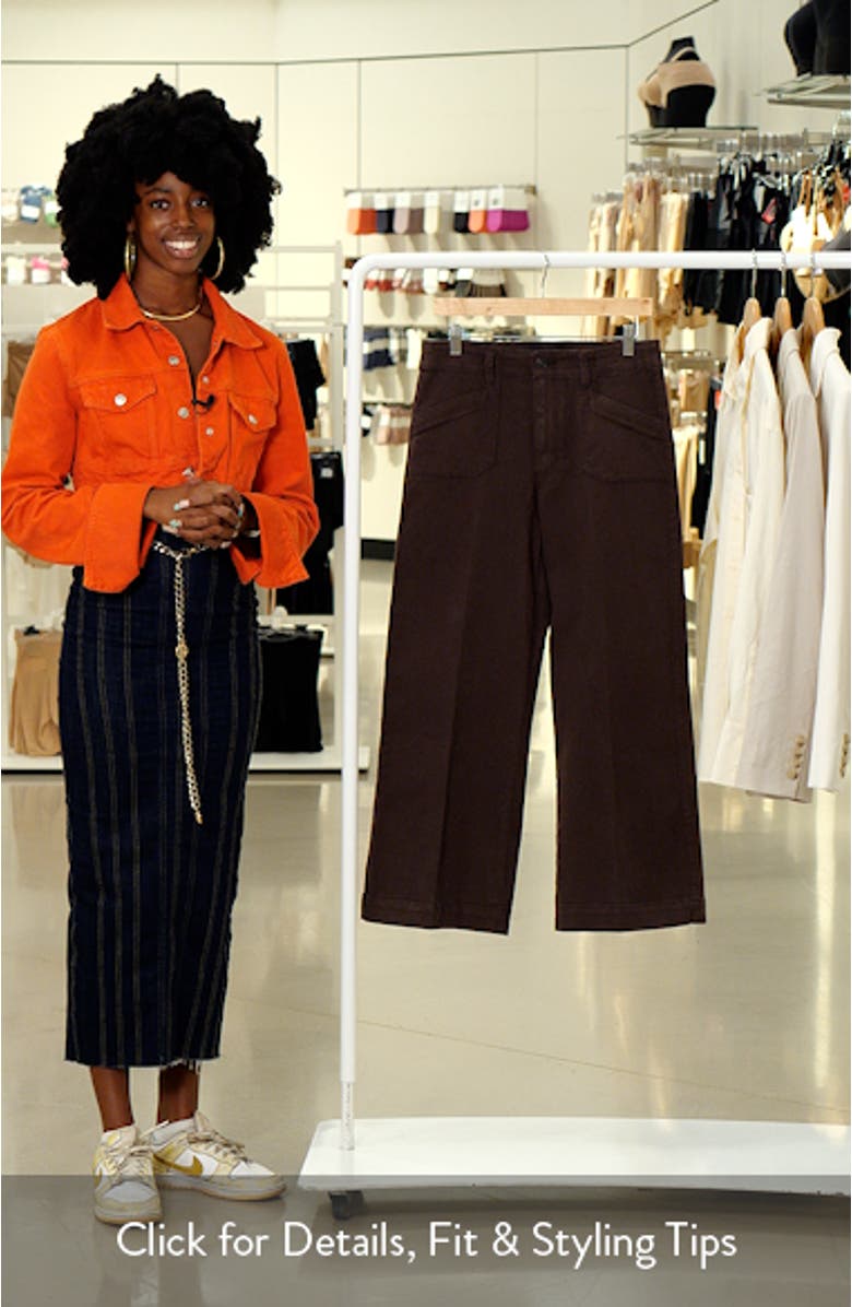 Anessa High Waist Ankle Wide Leg Utility Pants, sales video thumbnail