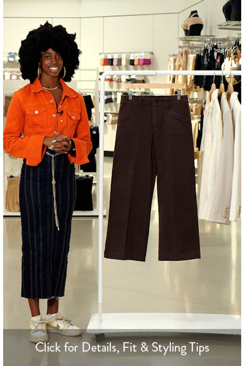 Anessa High Waist Ankle Wide Leg Utility Pants video