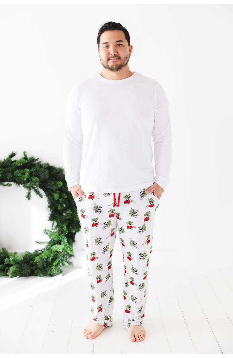 Charlie Lou Baby<sup>®</sup> Men's Steamboat Willie Christmas Pajama Pants, Alternate, color, White