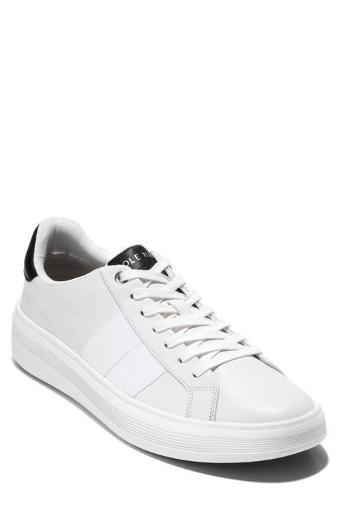 Mens wide white sneakers online