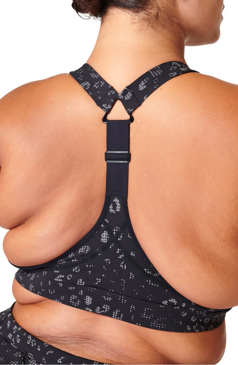 Sweaty Betty Power Medium Impact Sports Bra, Alternate, color, Black Refl