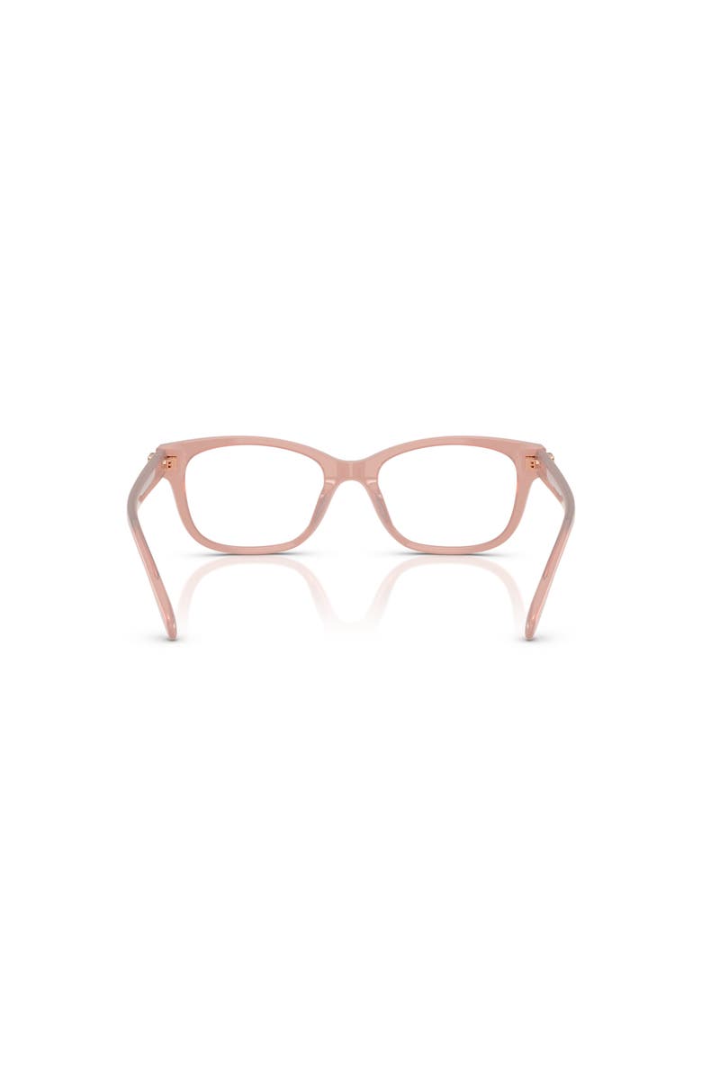 COACH 49mm Square optical glasses, Alternate, color, Pink