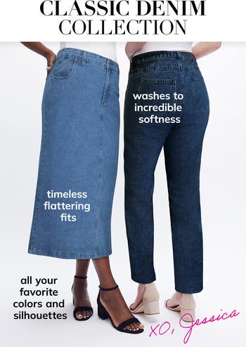 Classic Cotton Denim Straight-Leg Jean