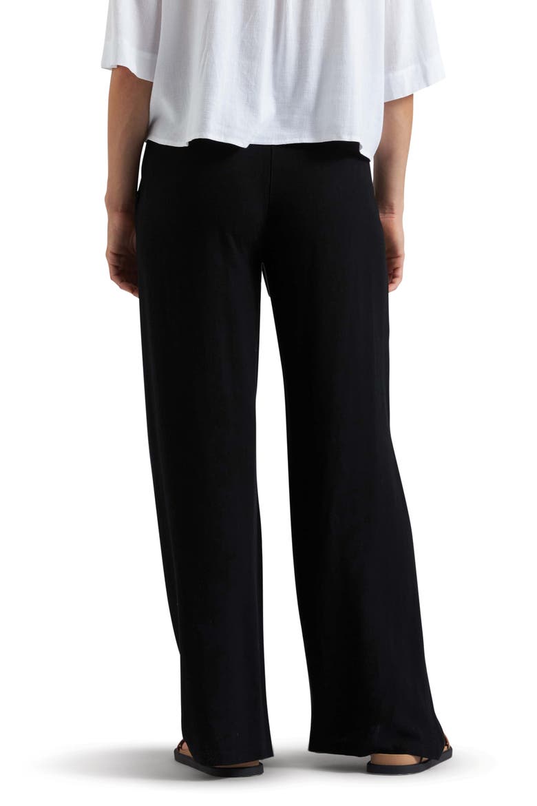 Marlow Shirred Pant, Alternate, color, BLACK