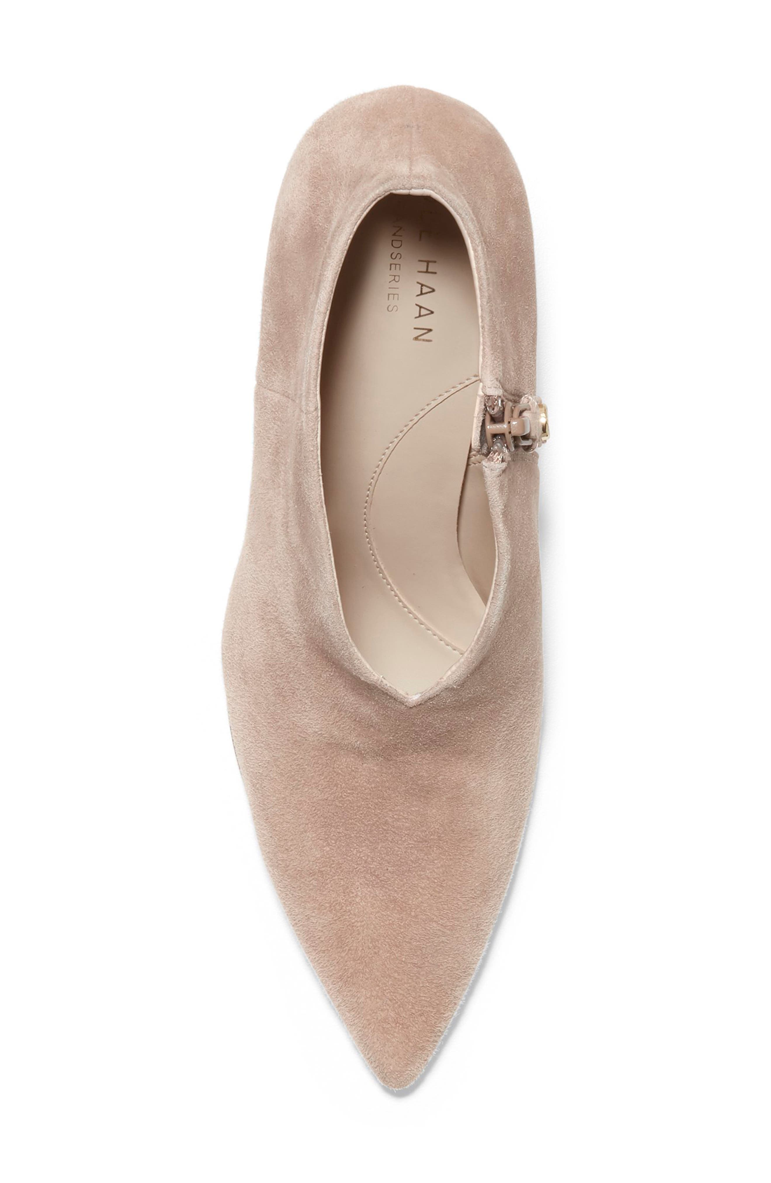 Viana Pointed Toe Bootie, Alternate, color, AMPHORA SUEDE
