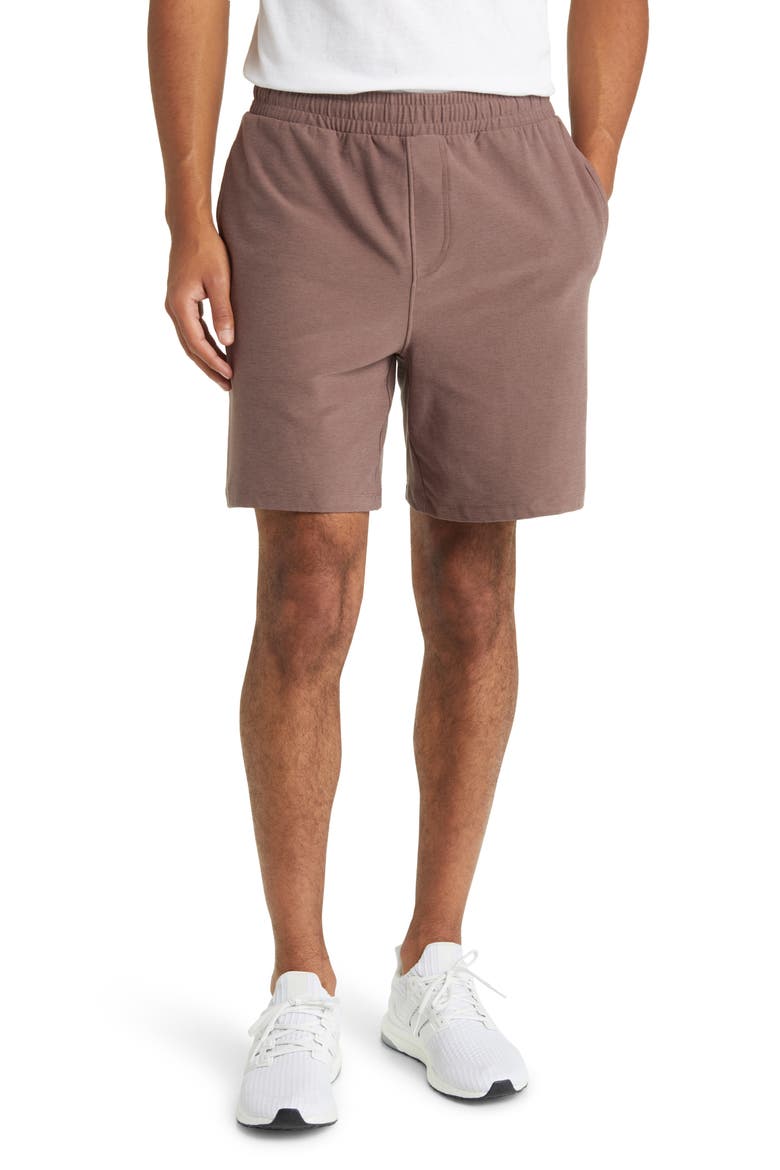 Take It Easy Sweat Shorts, Main, color, TRUFFLE HEATHER