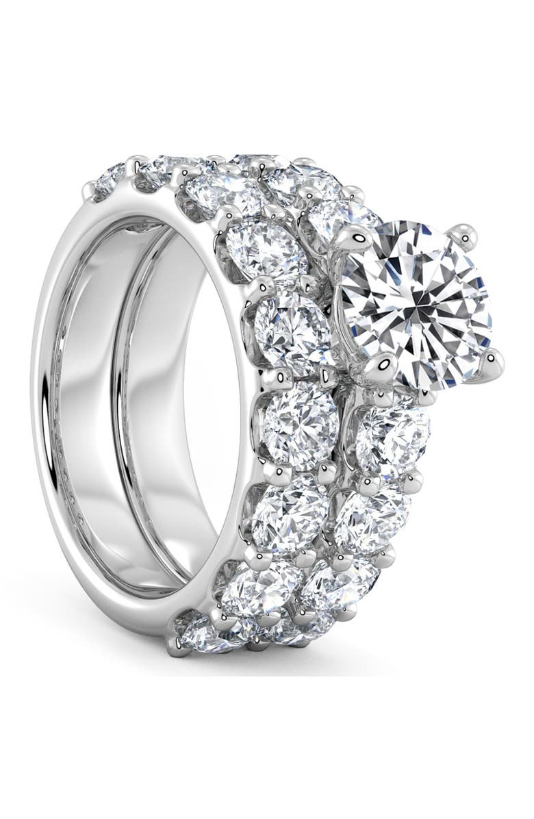 Bliss Diamond Certified 6ct Diamond Engagement Wedding Ring Set 14K Gold Lab Grown, Alternate, color, 14K White Gold