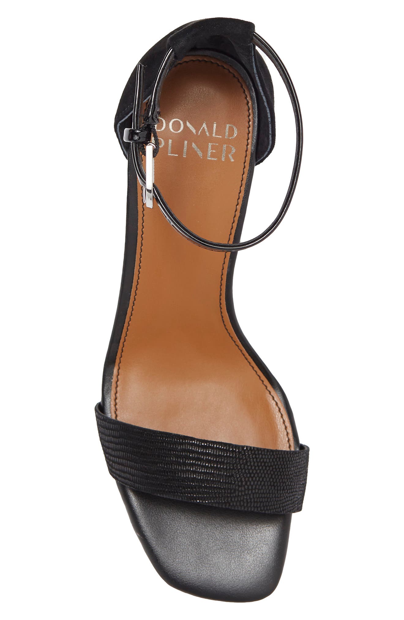 Donald Pliner Priyah Lizard Print Suede Sandal, Alternate, color, 