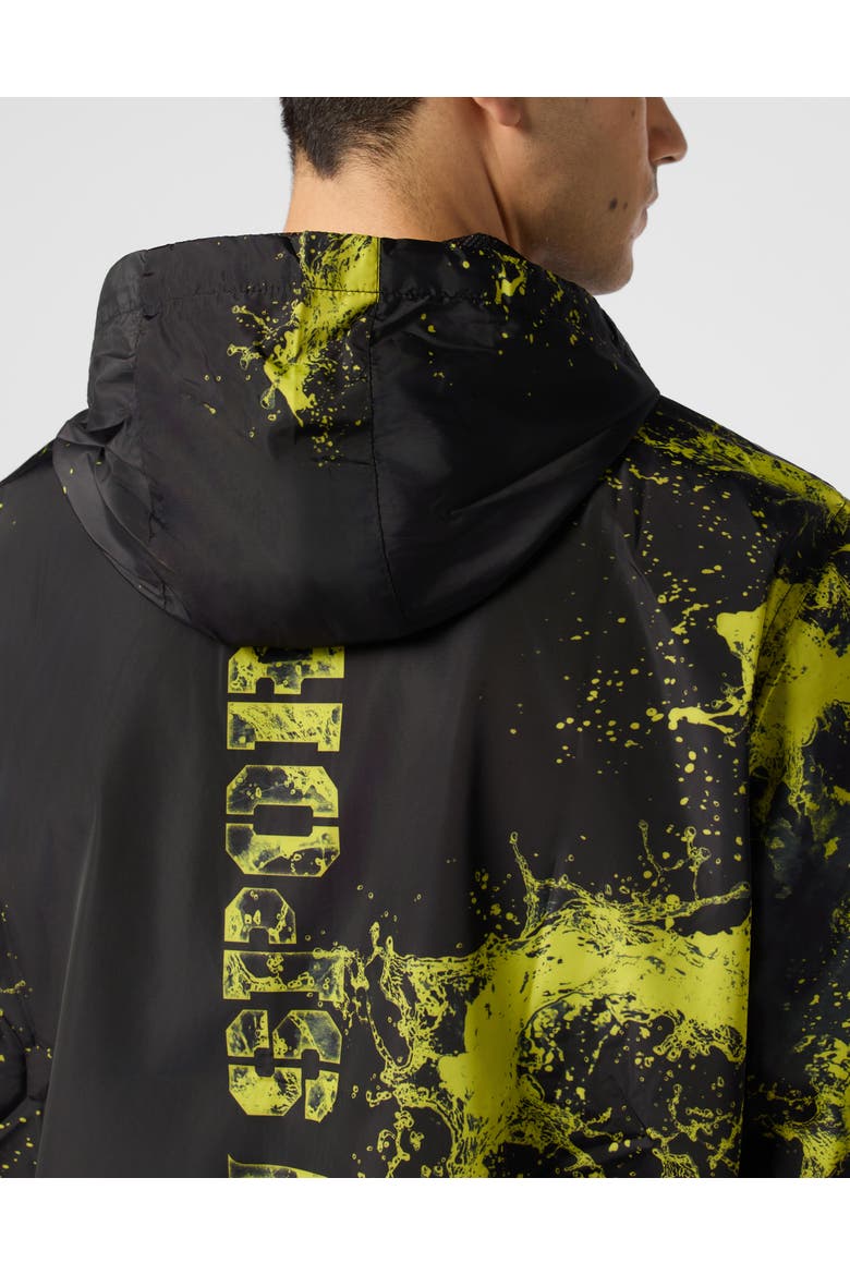 Windbreaker Jacket Splash Men, Alternate, color, black