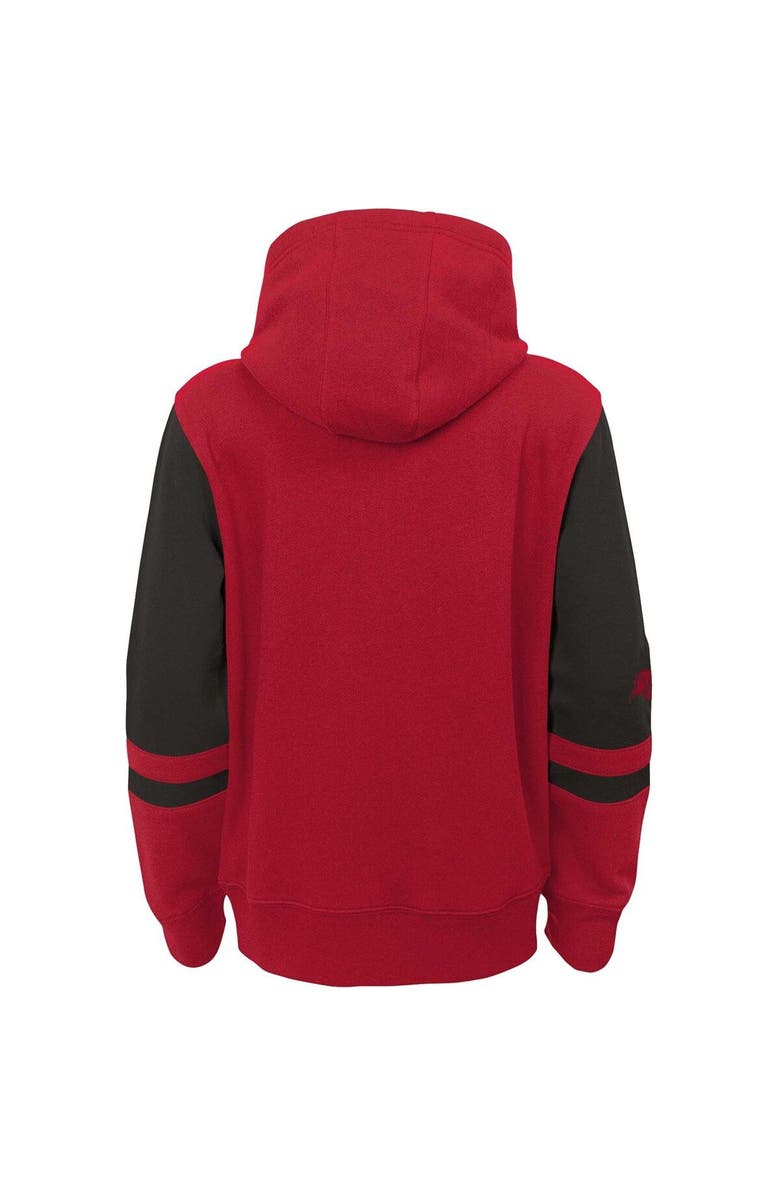 Outerstuff Youth Red Tampa Bay Buccaneers Colorblock Full-Zip Hoodie, Alternate, color, Red