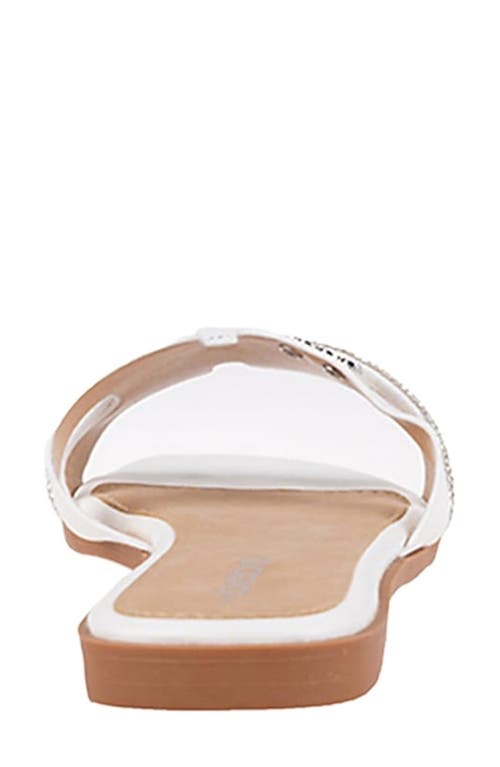Bebe Rhinestone Slide Sandal