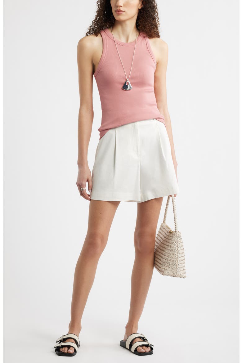 Everyday Cotton Rib Tank, Alternate, color, PINK COMPACT