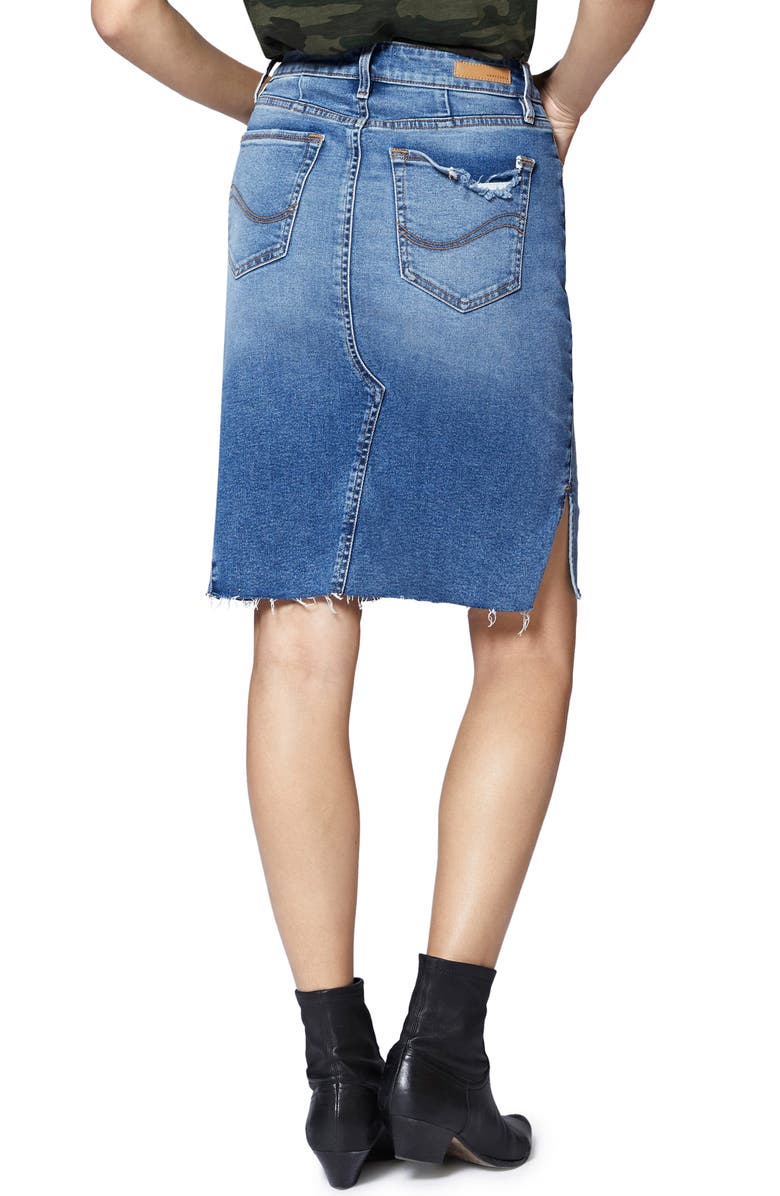 Sanctuary Sia A-Line Denim Skirt, Alternate, color, 