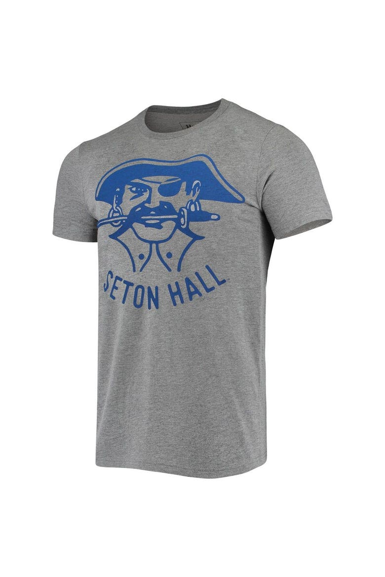 Men's Homefield Heather Gray Seton Hall Pirates Vintage Logo T-Shirt, Alternate, color, Heather Gray