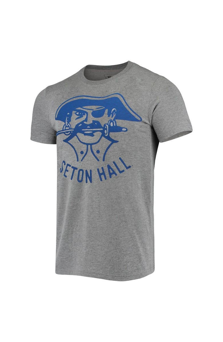HOMEFIELD Men's Homefield Heather Gray Seton Hall Pirates Vintage Logo T-Shirt, Alternate, color, 