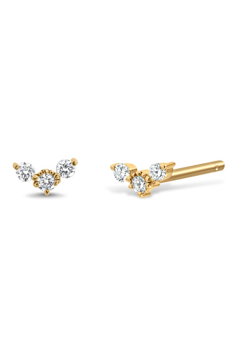 Icon 18K Yellow Gold Diamond Stud Earrings, Main, color, 18K YELLOW GOLD