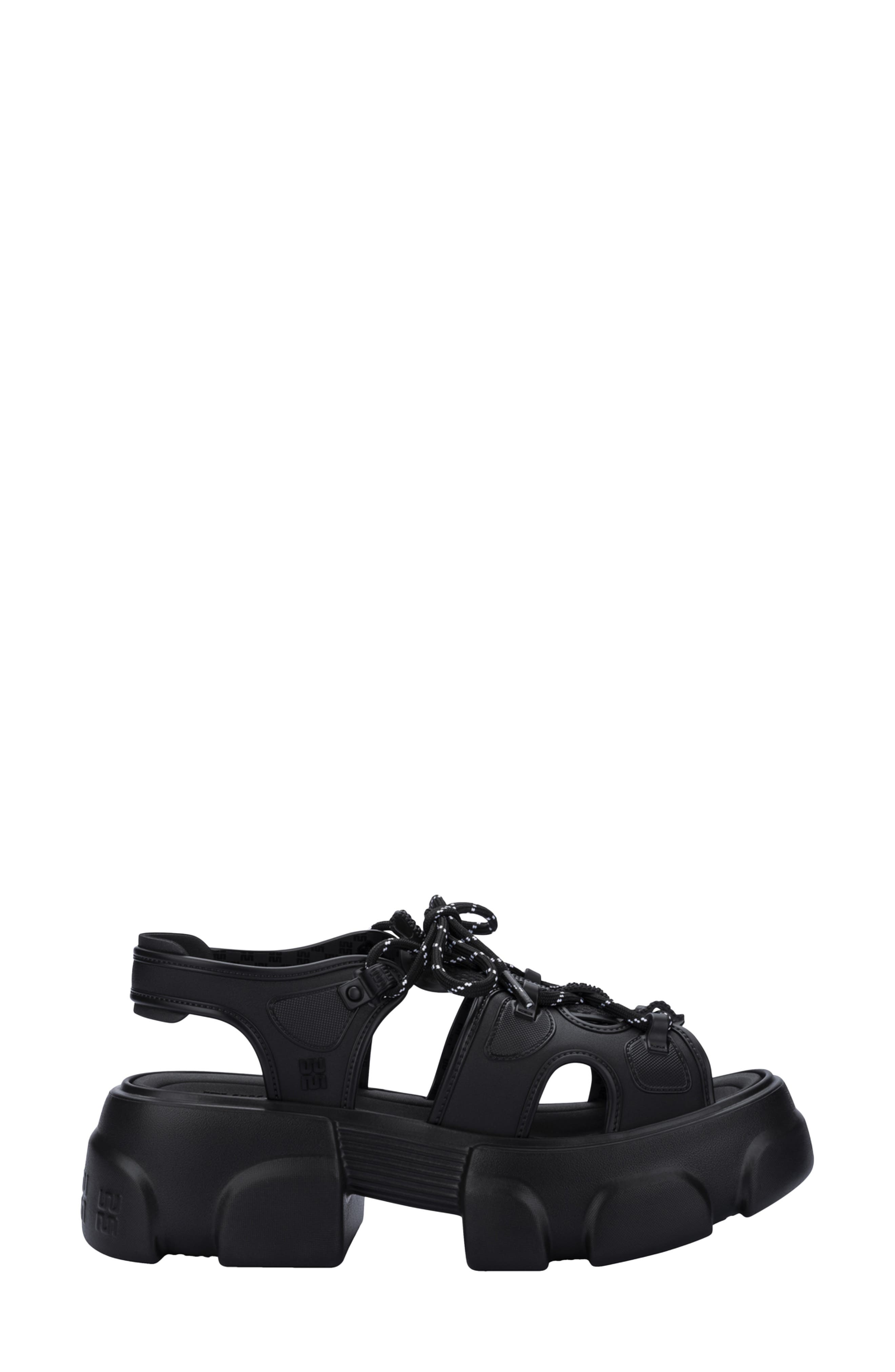 Camp Platform Sandal, Alternate, color, BLACK