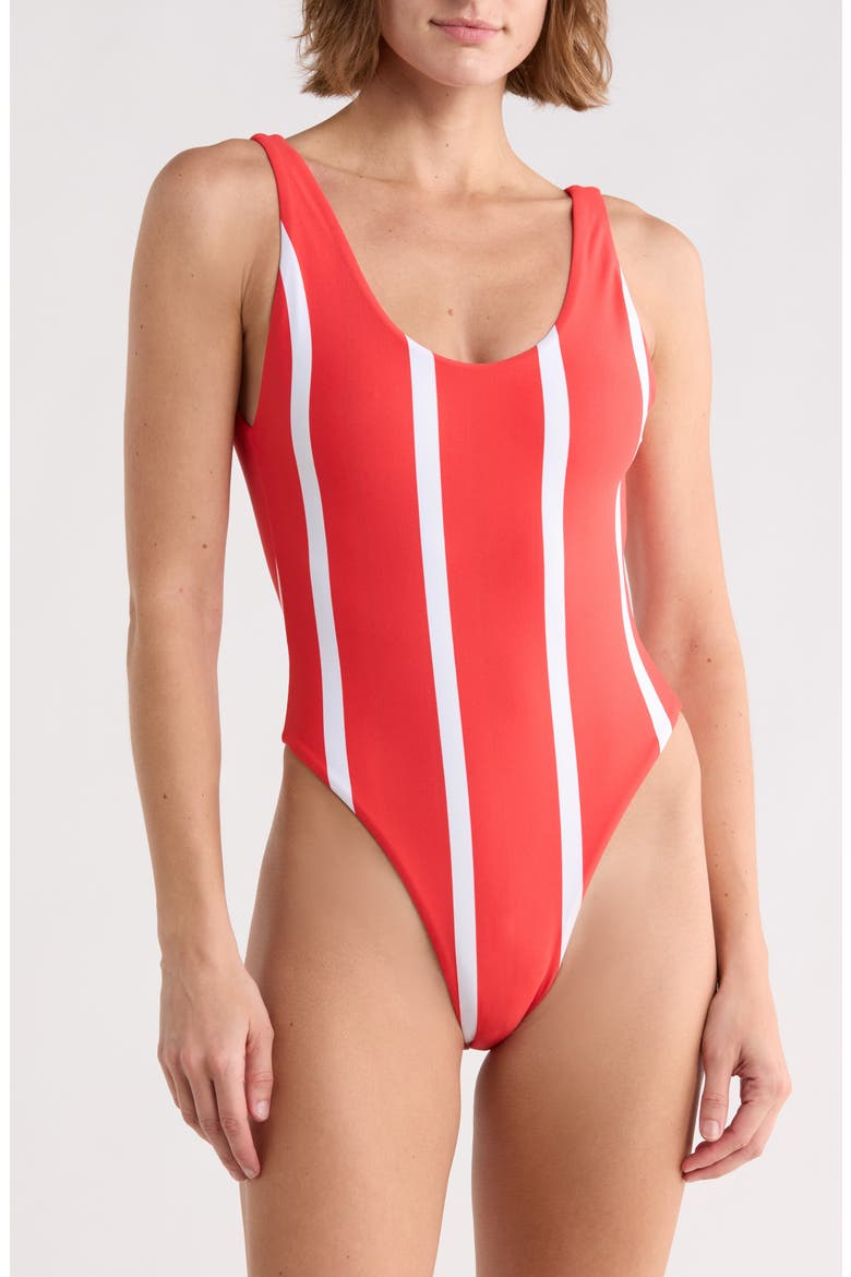 Claire One Piece Swimsuit, Main, color, RED