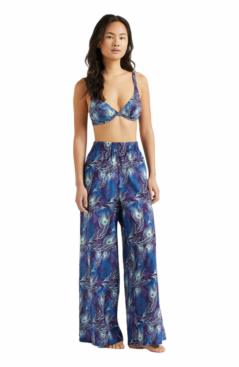 Vilebrequin Women's Flowy Silk Pants, Main, color, 