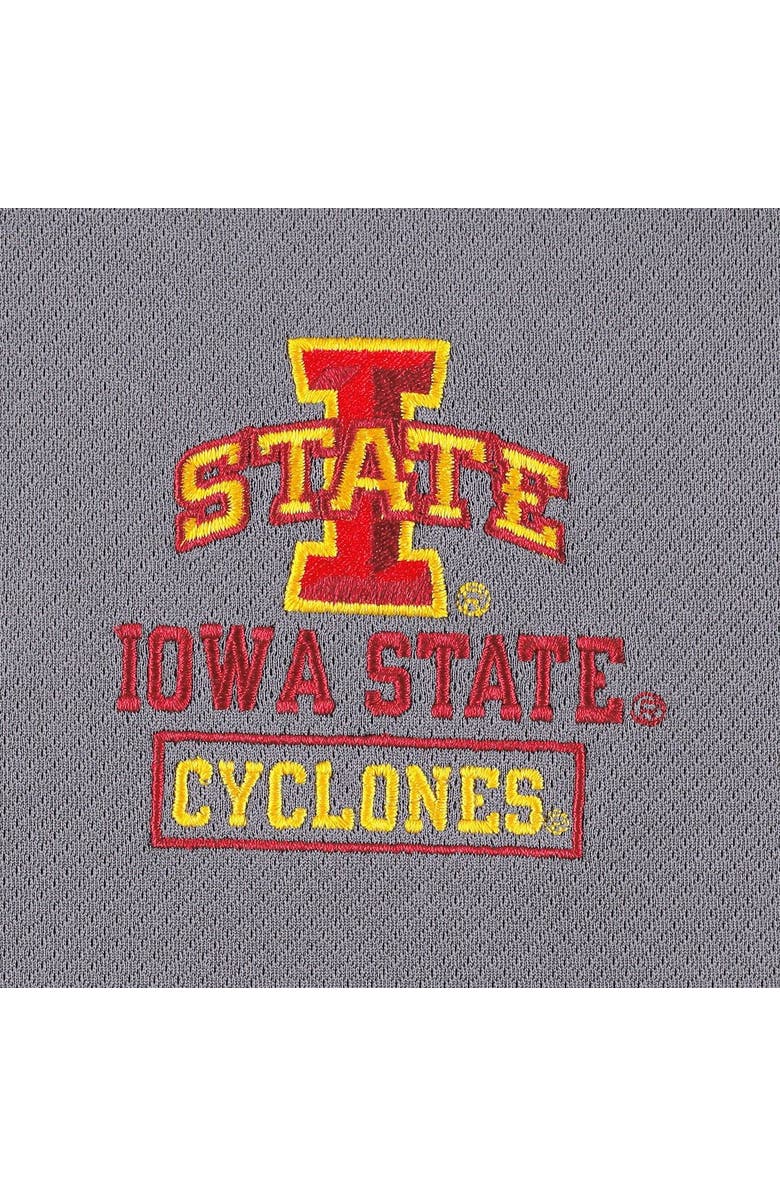 Champion Men's Champion Gray Iowa State Cyclones Textured Quarter-Zip Jacket, Alternate, color, 