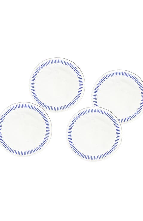 Iris Blue Drop Round Placemat Set of 4