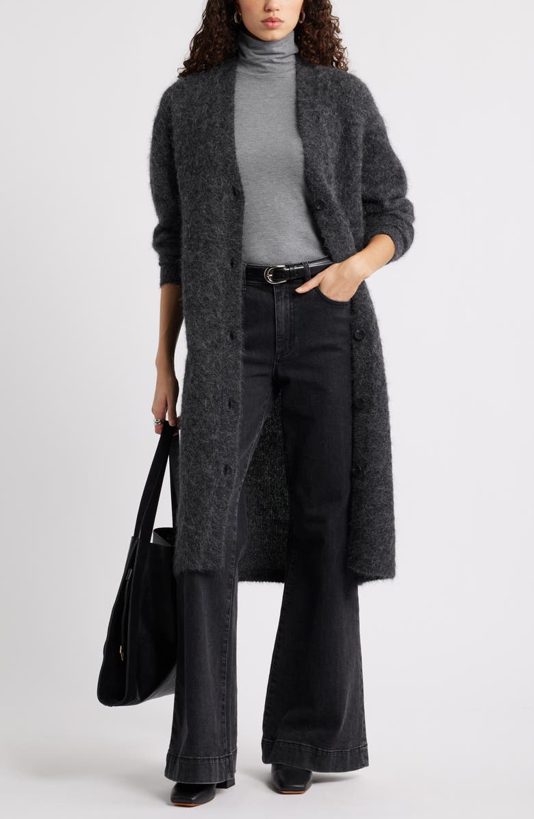 Nordstrom Turtleneck Knit Top, Alternate, color, Grey Dark Heather