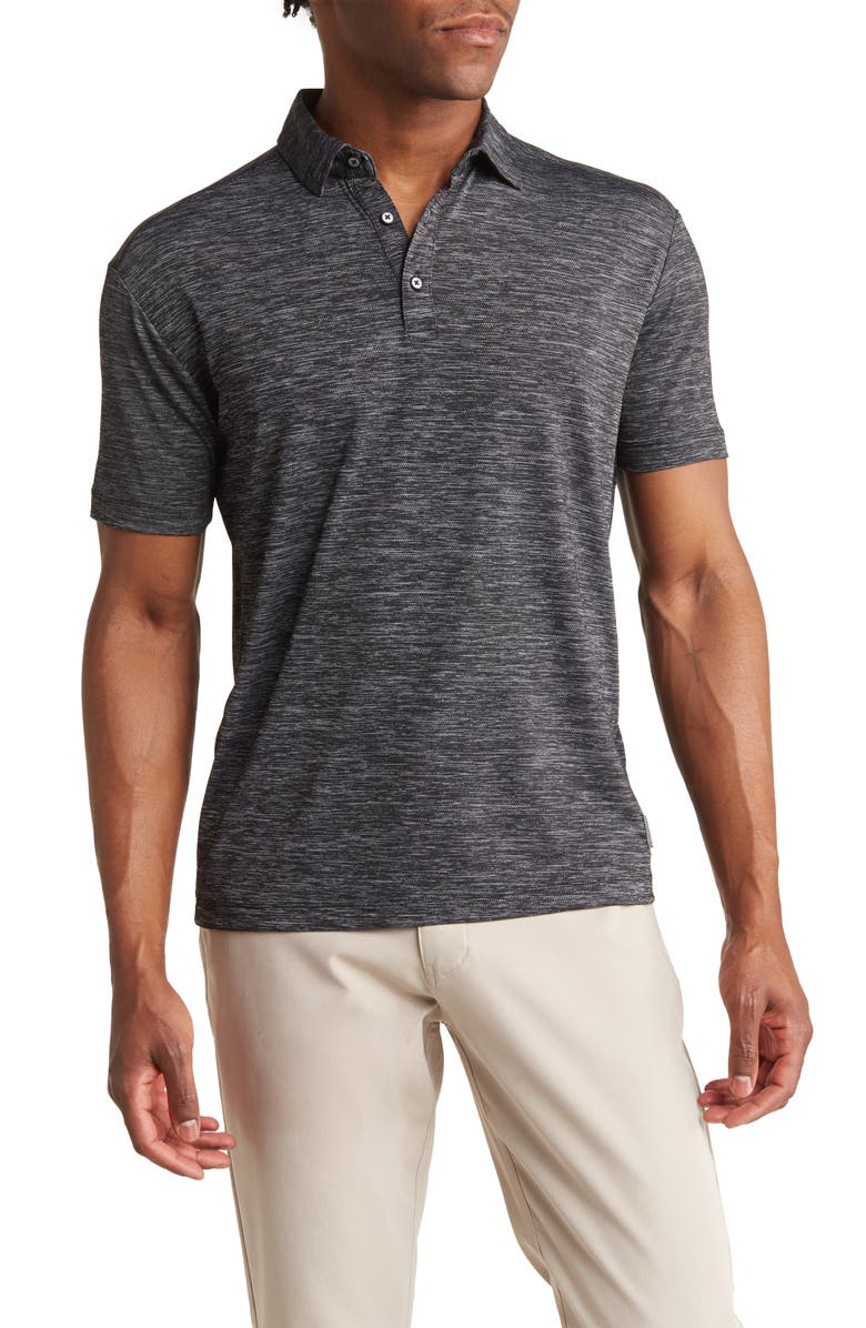 Vintage 1946 Textured Heathered Knit Polo, Main, color,