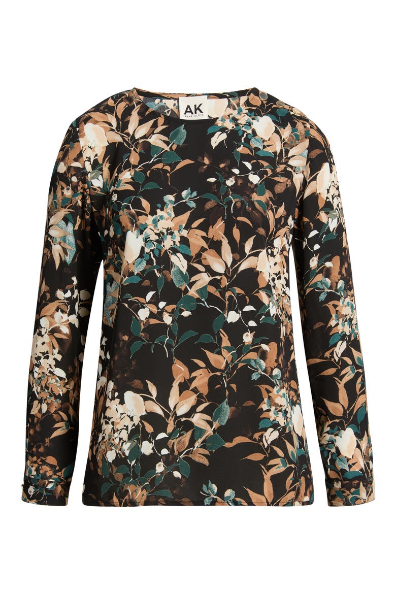 Clean Front Utility Top, Alternate, color, ANNE BLACK/ TREELINE MULTI
