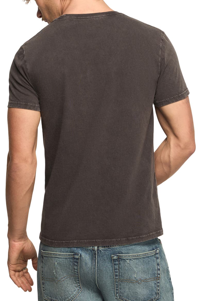 Lucky Dice Football Embroidered Graphic T-Shirt, Alternate, color, JET BLACK