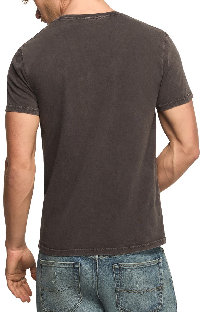 Lucky Brand Lucky Dice Football Embroidered Graphic T-Shirt, Alternate, color, Jet Black