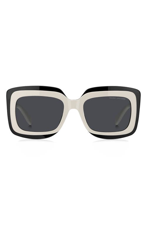 Marc Jacobs 54mm Rectangular Sunglasses In Black