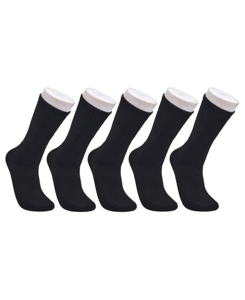 Organic Cotton Half Cushion Crew Sock 5-Pack
