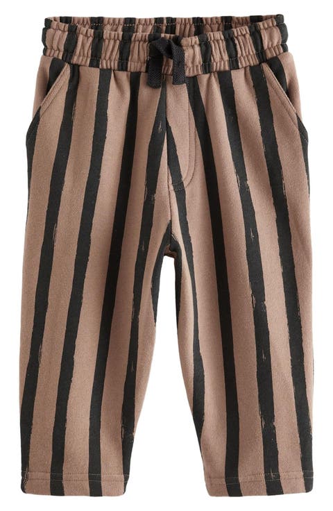Kids' Vertical Stripe Cotton Sweatpants (Little Kid)