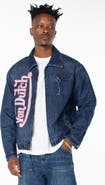 Von Dutch Pagans Collared Bomber Denim Jacket