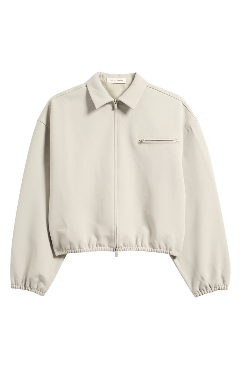 Fear of God Essentials Bonded Canvas Zip Jacket, Alternate, color, 