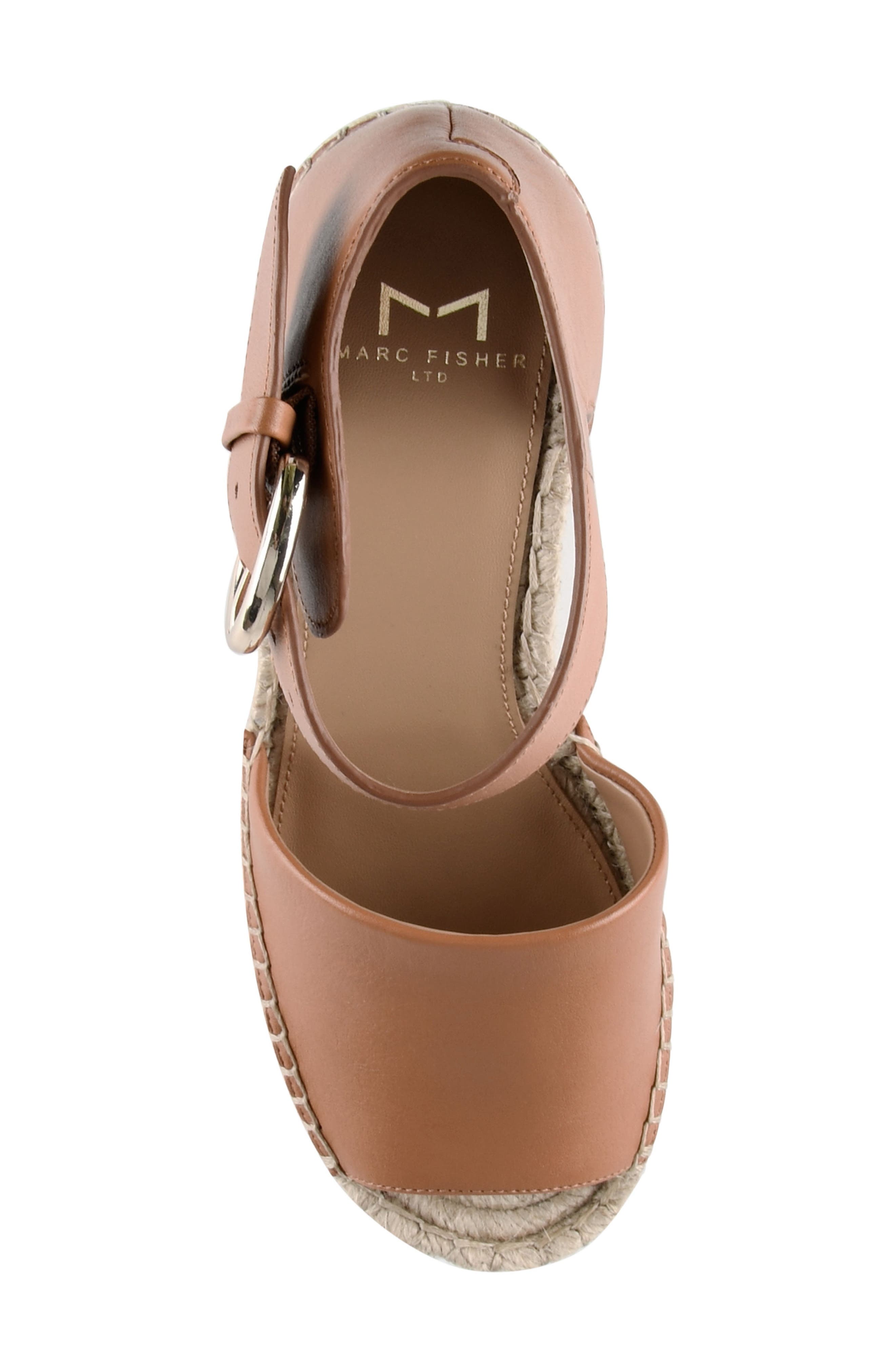 Alida Espadrille Platform Wedge, Alternate, color, TAN LEATHER